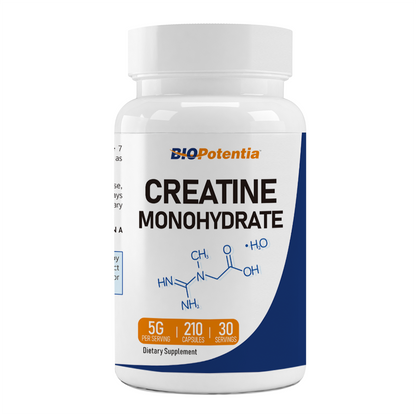 Creatine Monohydrate Capsules,210 Capsules- Micronized Creatine Monohydrate, Vegan Creatine, Pre/Post-Workout, Easy Absorption,Creatine Pills - 7 Creatine Capsules per Serving, 5000mg,Gluten Free