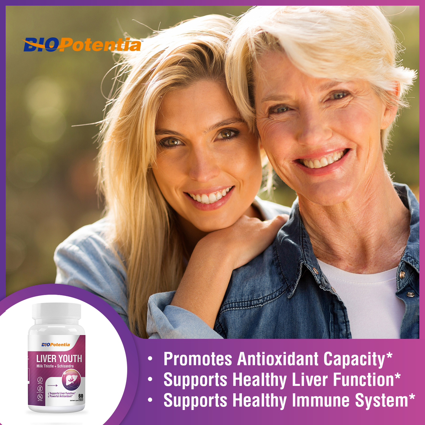 Milk Thistle & Schisandra Supplement for Liver Health Support, Antioxidant Support, 60 Capsules