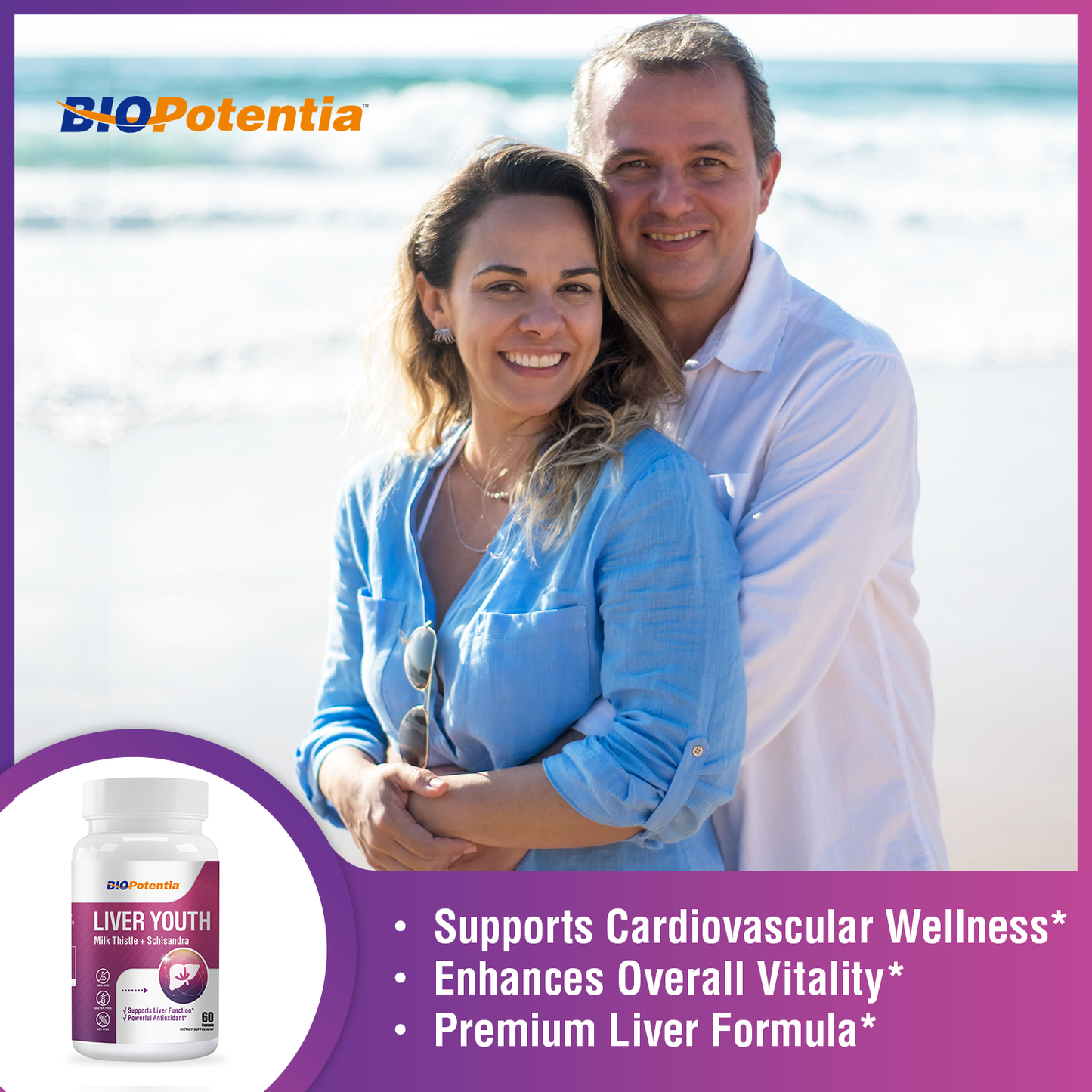 Milk Thistle & Schisandra Supplement for Liver Health Support, Antioxidant Support, 60 Capsules