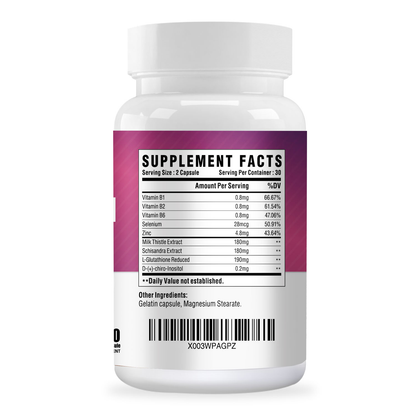 Milk Thistle & Schisandra Supplement for Liver Health Support, Antioxidant Support, 60 Capsules