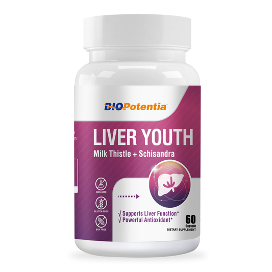 Milk Thistle & Schisandra Supplement for Liver Health Support, Antioxidant Support, 60 Capsules